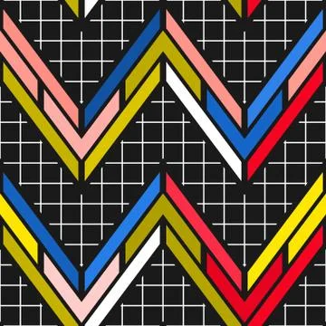 Colorful bright seamless pattern Stock Illustration