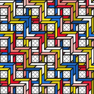 Colorful bright seamless pattern Stock Illustration