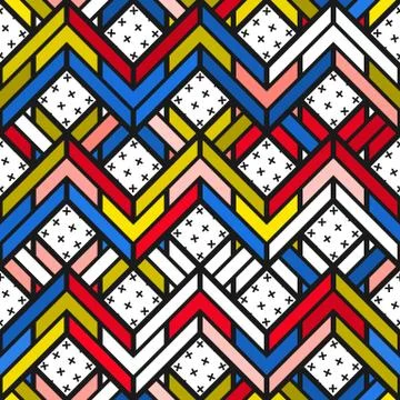 Colorful bright seamless pattern Stock Illustration