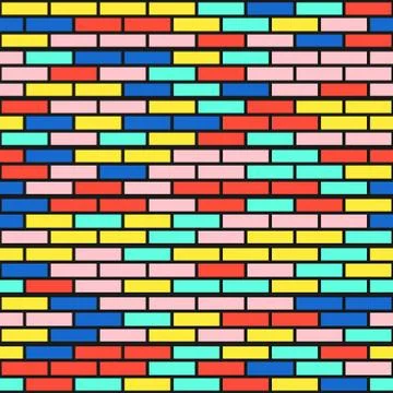 Colorful bright seamless pattern Stock Illustration