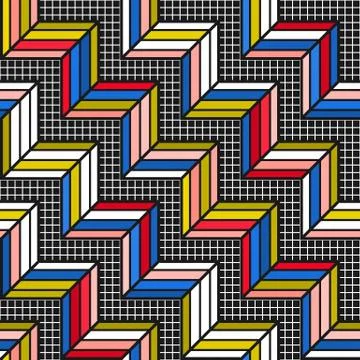 Colorful bright seamless pattern Stock-Illustration