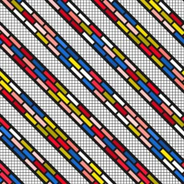Colorful bright seamless pattern Stock Illustration