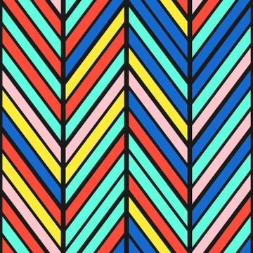 Colorful bright seamless pattern Stock Illustration