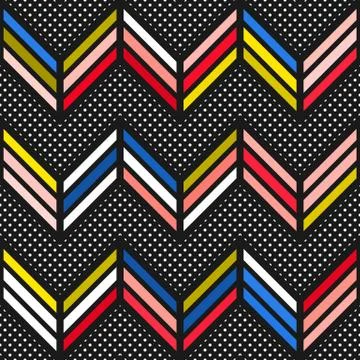 Colorful bright seamless pattern Illustrazione stock