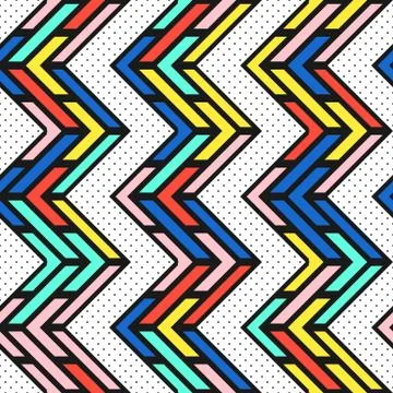 Colorful bright seamless pattern Stock Illustration