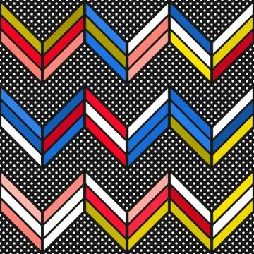 Colorful bright seamless pattern Illustrazione stock