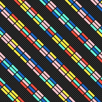 Colorful bright seamless pattern Stock Illustration