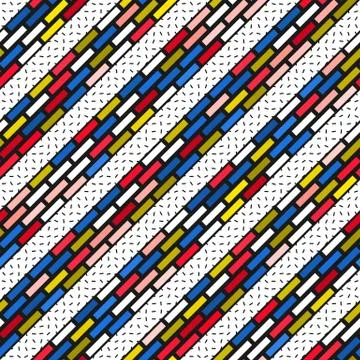 Colorful bright seamless pattern Stock Illustration