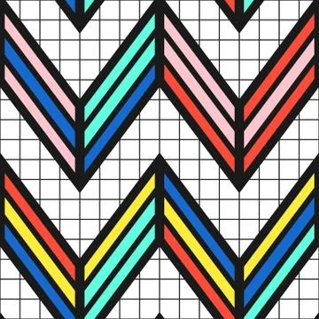 Colorful bright seamless pattern Stock Illustration