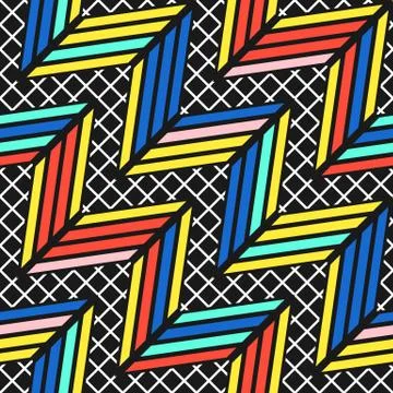Colorful bright seamless pattern Stock Illustration