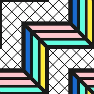 Colorful bright seamless pattern Stock Illustration