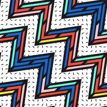 Colorful bright seamless pattern Stock Illustration