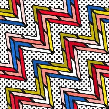 Colorful bright seamless pattern Illustrazione stock