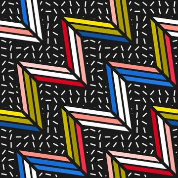 Colorful bright seamless pattern Stock Illustration