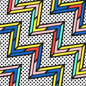 Colorful bright seamless pattern Stock Illustration