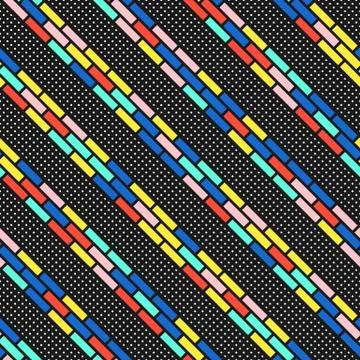 Colorful bright seamless pattern Stock Illustration