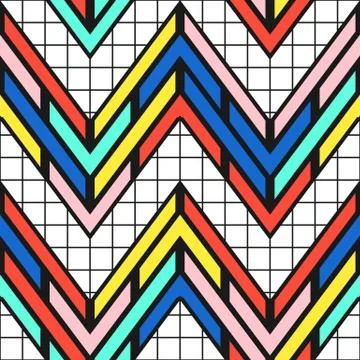 Colorful bright seamless pattern Stock Illustration