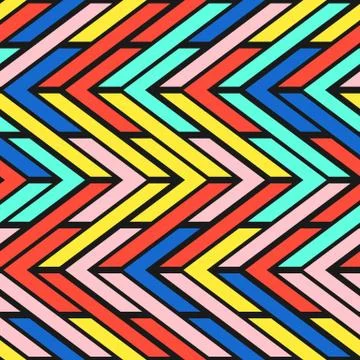 Colorful bright seamless pattern Stock Illustration