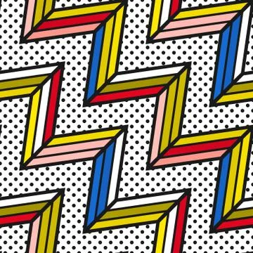 Colorful bright seamless pattern Stock Illustration