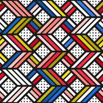 Colorful bright seamless pattern Illustrazione stock