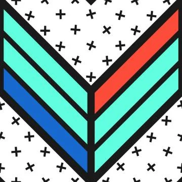 Colorful bright seamless pattern Stock Illustration