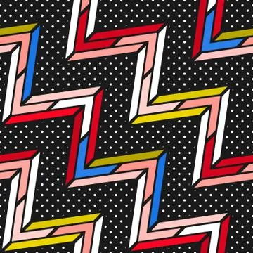 Colorful bright seamless pattern Stock Illustration