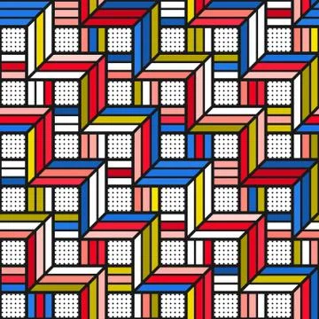 Colorful bright seamless pattern Stock Illustration