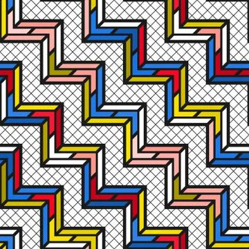 Colorful bright seamless pattern Illustrazione stock