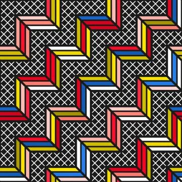 Colorful bright seamless pattern Stock Illustration