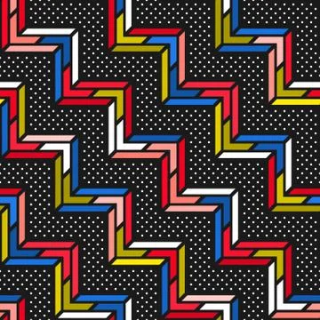 Colorful bright seamless pattern Stock Illustration