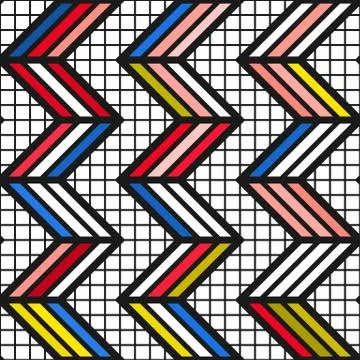 Colorful bright seamless pattern Stock Illustration