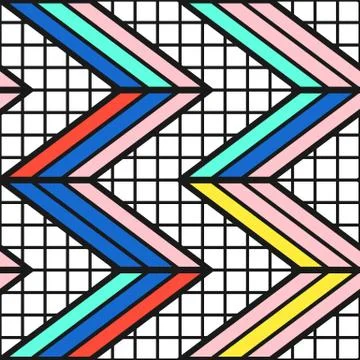 Colorful bright seamless pattern Stock Illustration