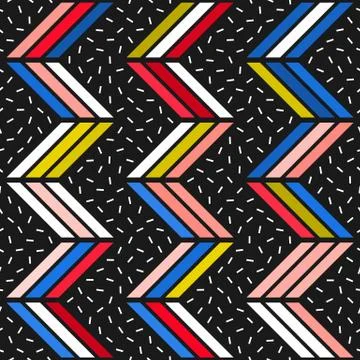 Colorful bright seamless pattern Stock Illustration