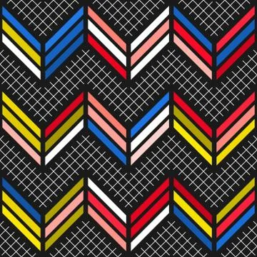 Colorful bright seamless pattern Stock Illustration