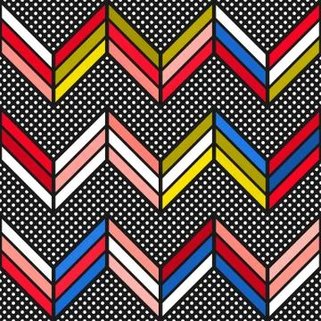 Colorful bright seamless pattern Stock Illustration