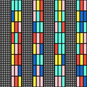 Colorful bright seamless pattern Stock Illustration