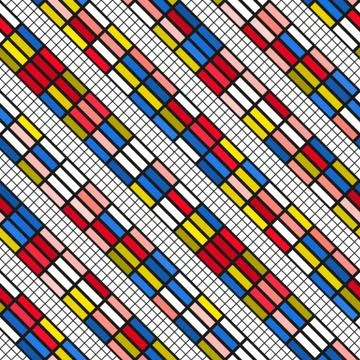 Colorful bright seamless pattern Stock Illustration