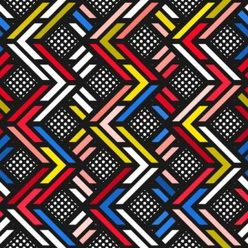 Colorful bright seamless pattern Stock Illustration