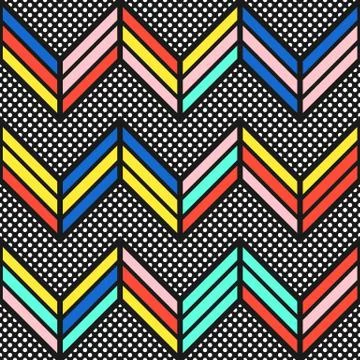 Colorful bright seamless pattern Stock Illustration