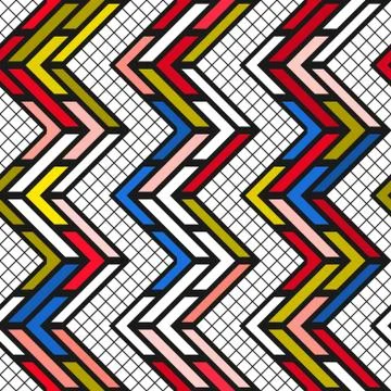 Colorful bright seamless pattern Stock Illustration