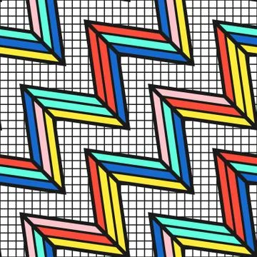 Colorful bright seamless pattern Stock Illustration
