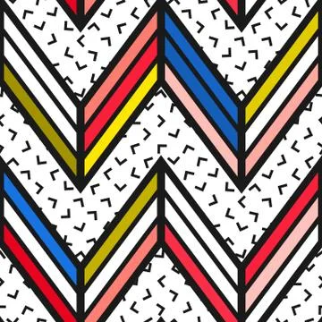 Colorful bright seamless pattern Stock Illustration