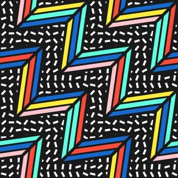Colorful bright seamless pattern Illustrazione stock