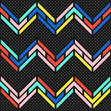 Colorful bright seamless pattern Stock Illustration