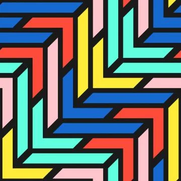 Colorful bright seamless pattern Stock Illustration