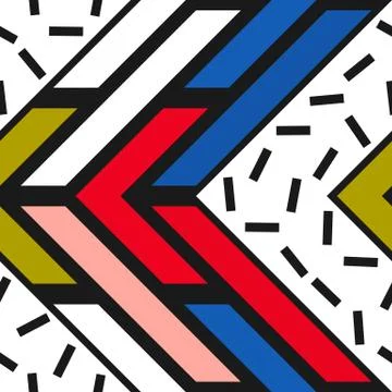 Colorful bright seamless pattern Stock Illustration