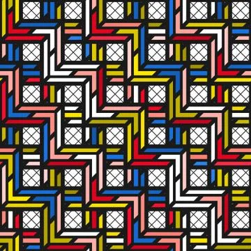 Colorful bright seamless pattern Stock Illustration