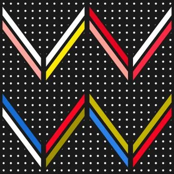 Colorful bright seamless pattern Stock Illustration