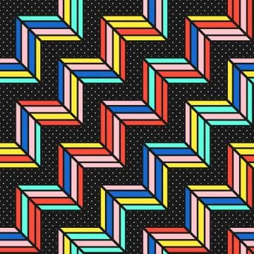 Colorful bright seamless pattern Illustrazione stock