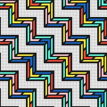 Colorful bright seamless pattern Stock Illustration